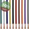 Quadrios 22CW006 Assortiment draden 1 x 1.0 mm² Wit, Blauw, Bruin, Oranje, Groen, Geel, Grijs, Violet, Zwart, Rood 1 se