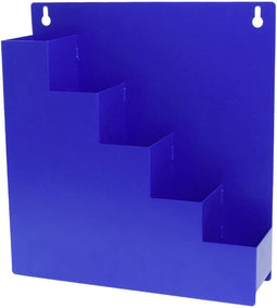 Quadrios 23CA254 Kabelbinder-opbergbox-wandhouder blauw 5 vakken (l x b x h) 30 x 8 x 32 cm