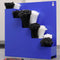 Quadrios 23CA254 Kabelbinder-opbergbox-wandhouder blauw 5 vakken (l x b x h) 30 x 8 x 32 cm