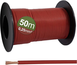 Quadrios 23CW022 Enkele ader 0.25 mm² Rood 50 m