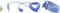 Quadrios ESD-armband Blauw Drukknop 10 mm