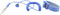 Quadrios ESD-armband Blauw Drukknop 10 mm