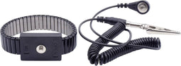 Quadrios ESD-armband Zwart Drukknop 4 mm