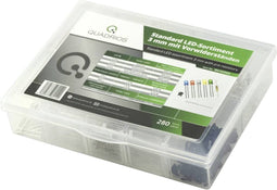Quadrios LED-assortiment Rood, Groen, Geel, Blauw, Koud-wit, Warm-wit 3 mm 20 mA 3.0 V