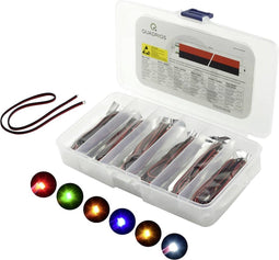 Quadrios LED-assortiment Rood, Groen, Geel, Blauw, Wit, Amber 20 mA 3.0 V