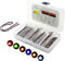 Quadrios LED-assortiment Rood, Groen, Geel, Blauw, Wit, Amber 20 mA 3.0 V