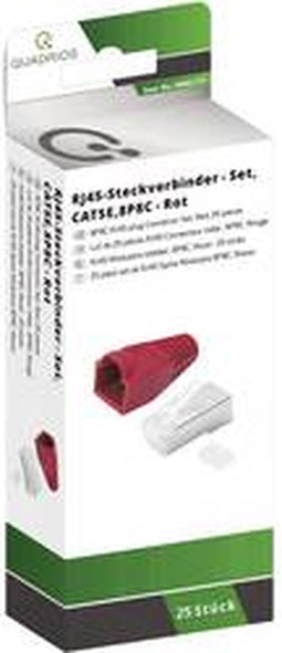 Quadrios RJ-45 connectorset CAT 5e Stekker, recht 25 stuk(s)