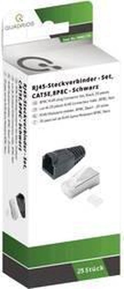 Quadrios RJ-45 connectorset CAT 5e Stekker, recht 25 stuk(s)