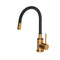 QUADRON MAGGIE Steinsteel kitchen mixer with flexible PVD copper spout
