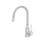 QUADRON MAGGIE Steinsteel kitchen mixer with flexible spout VERYWHITE MAT - white matt
