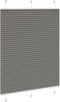 vidaXL - Plissé - rolgordijn - 105x100 - cm - stofbreedte - 104,4 - cm - antraciet