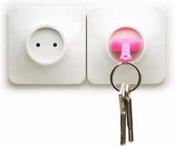 Qualy sleutelhouder stopcontact Unplug - Kleur - Roze