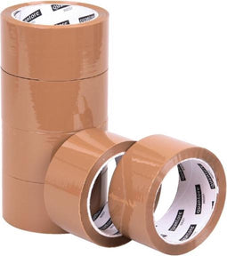 Quantore Afplaktape VERPAKKINGSTAPE QUANTORE 50MMX60M PP NO NOISE BRUIN