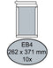 Quantore - Envelop bordrug EB4 262x371mm zelfklevend wit 10 stuks