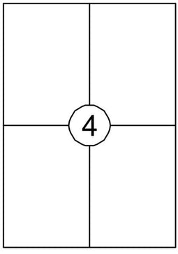 Quantore - Etiket 105x148mm 400 stuks