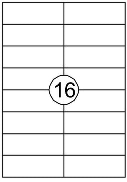 Quantore - Etiket 105x37mm 1600 stuks