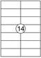 Quantore - Etiket 105x42.4mm 1400 stuks