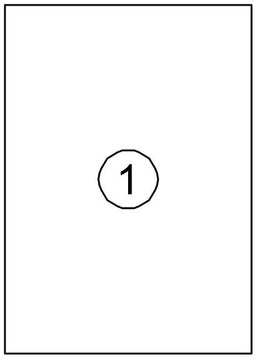 Quantore - Etiket 210x297mm 100 stuks