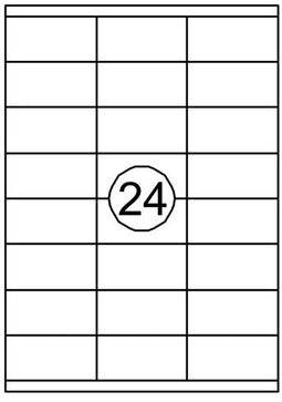 Quantore - Etiket 70x35mm 2400 stuks