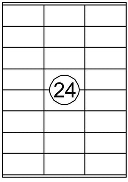 Quantore - Etiket 70x36mm 2400 stuks