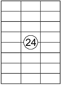 Quantore - Etiket 70x37mm 2400 stuks