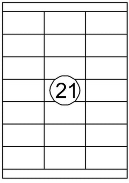 Quantore - Etiket 70x38.1mm 2100 stuks