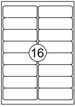 Quantore - Etiket 99.1x33.8mm 1600 stuks