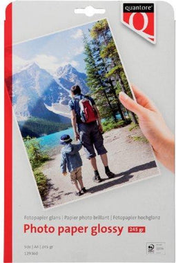 Quantore Fotopapier A4 - 250 gram - glans - pak à 50 vel