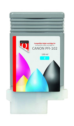 Quantore - Inktcartridge canon pfi-102 blauw