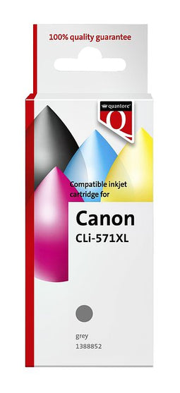 Quantore - Inktcartridge canon cli-571xl grijs | 12 stuks