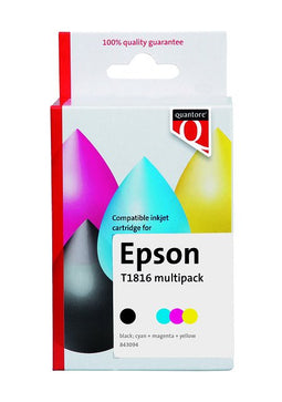 Quantore - Inktcartridge epson 18xl t1816 zwart 3 kl