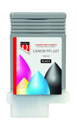 Quantore - Inktcartridge canon pfi-107 zwart | 12 stuks