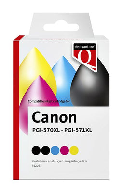 Quantore - Inktcartridge canon pgi-570xl cli-571xl 2x zwart 3x kleur