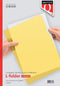 Quantore - Insteekmap l-model a4 pp 0.12mm geel 25 stuks