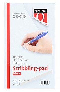 Quantore - Kladblok 12x20cm 45gr 200vel | 5 stuks