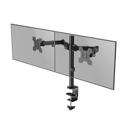 Quantore - Monitorarm 2 schermen 17-27 inch zwart | 4 stuks