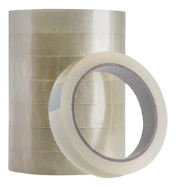 Quantore - Plakband 19mmx66m transparant | 96 stuks