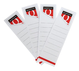 Quantore - Rugetiket breed 60x290mm zelfklevend wit 10 stuks