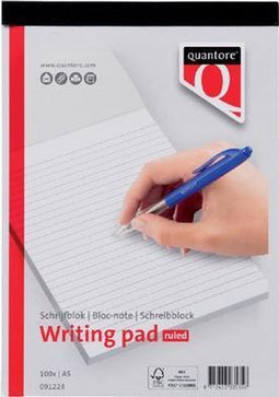 Quantore Schrijfblok A5 Gelinieerd - 5 stuks