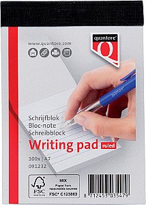 Quantore - Schrijfblok A7 lijn 100vel 60gr
