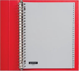 Quantore - Tabbladen - 1-31 - 23 rings - grijs