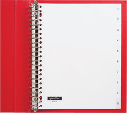 Quantore - Tabbladen - 23-gaats - 1-10 genummerd - wit PP