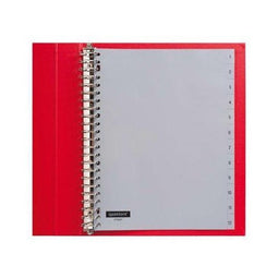 Quantore - Tabbladen - 23 gaats - 1-12 genummerd - Grijs met zwarte letters