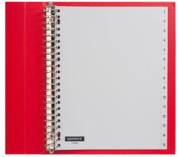 Quantore - Tabbladen - 23 Gaats - 1-15 Genummerd - Grijs