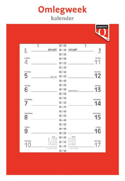 Quantore - Weekomlegkalender 2025 | 10 stuks
