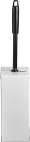 Quartz Toiletborstelhouder RVS wit