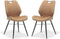 Quattro - Eetkamerstoel - 51 x 64 x 91 cm - Soft - Cognac