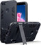 Qubits - Double Armor Layer hoes met stand - Geschikt voor Huawei P Smart - zwart