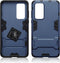 Qubits - Double Armor Layer hoes met stand - Geschikt voor Huawei P40 - Blauw