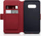Qubits - lederen slim folio wallet hoes - Geschikt voor Samsung Galaxy S10e - Rood